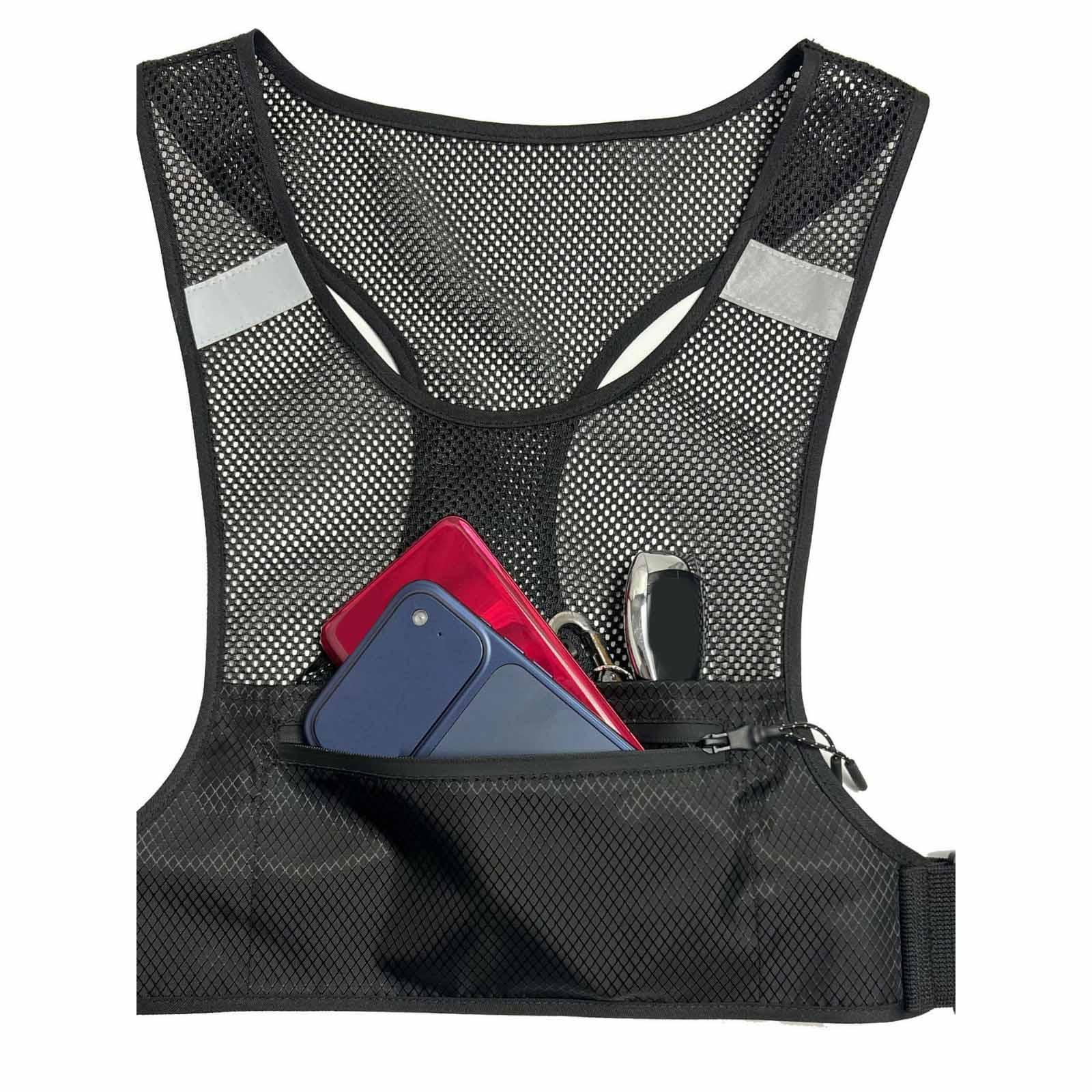 Cycling Visibility Gear - Lightweight Breathable Running Vest Safety Reflective