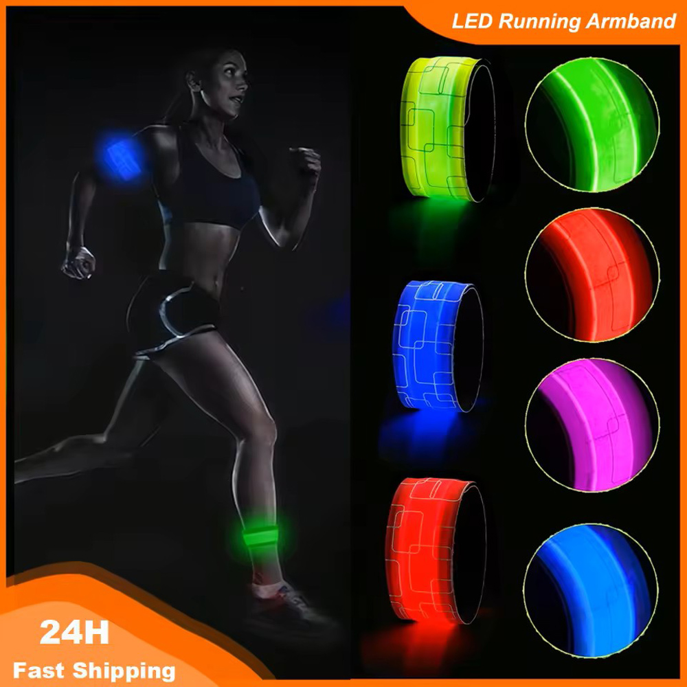 Cycling Visibility Gear - LED Running Armband LED Wristband Cycling