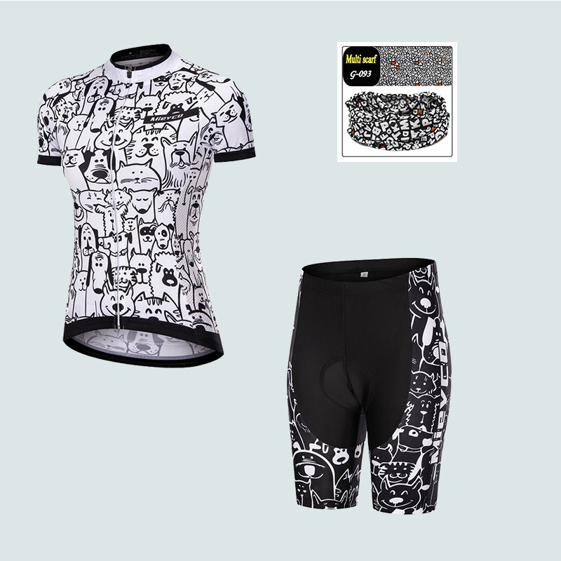 Cycling Gear Girls - Women's Cycling Jersey Suit, Short Sleeve