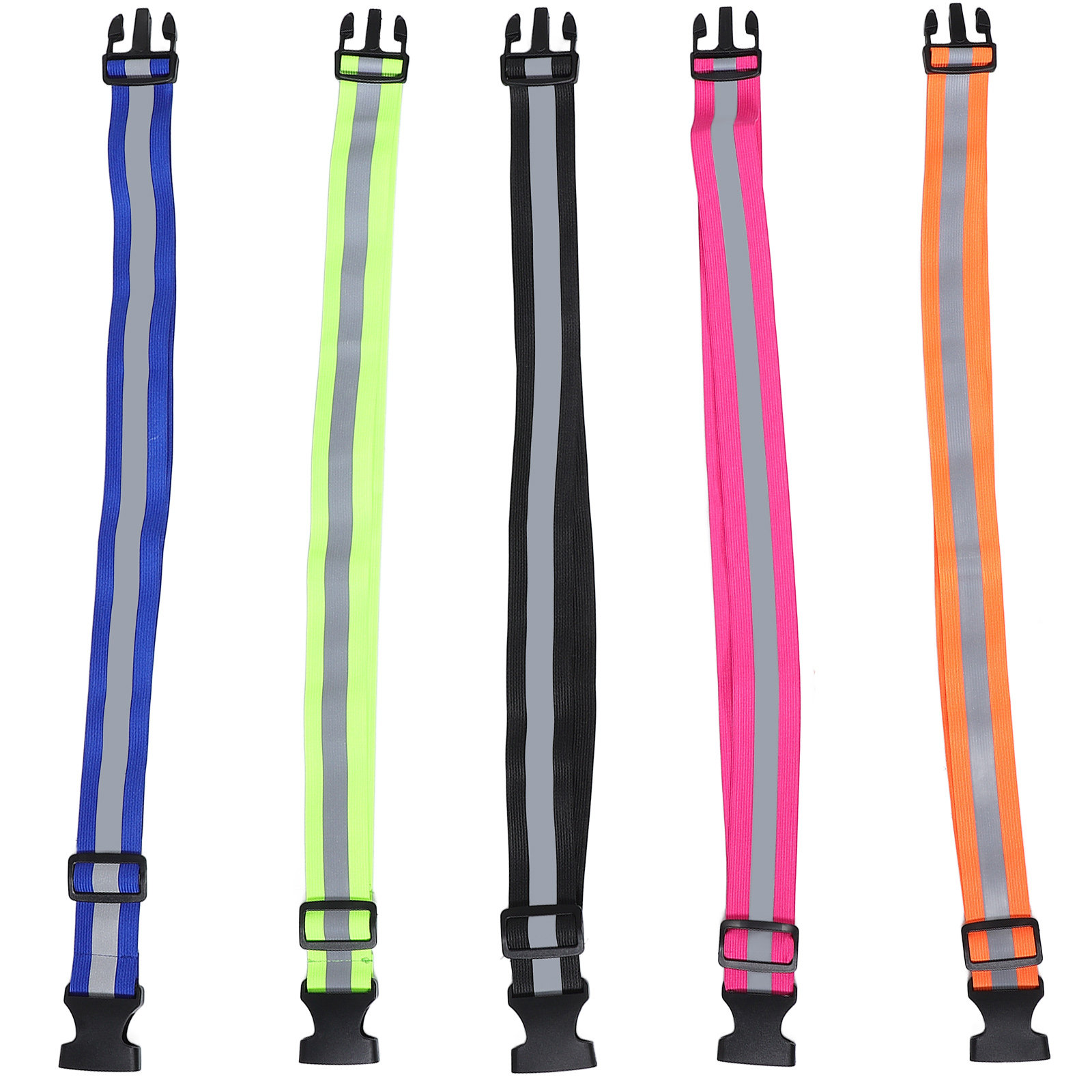 Cycling Visibility Gear - 5Pcs Reflective Running Belt High Visibility