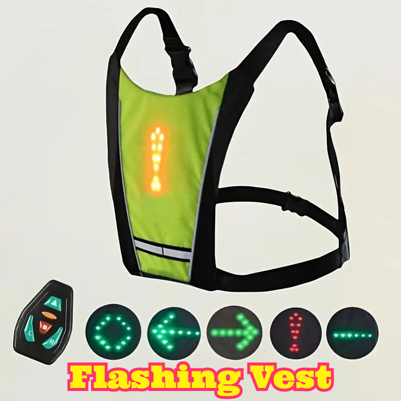 LED Remote Control Safety Vest - Cycling Visibility Gear ulasan dan harga