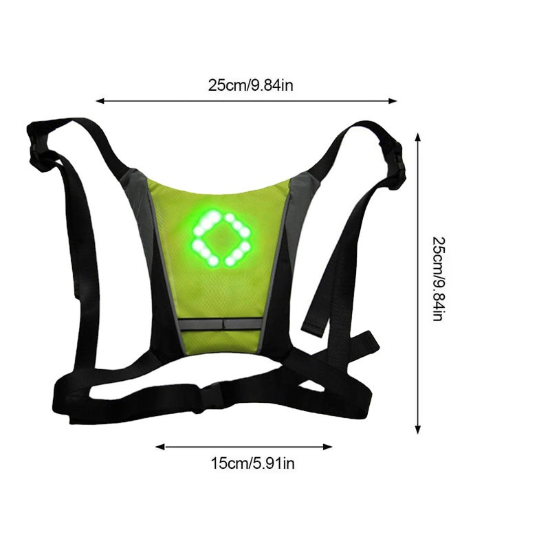 LED Remote Control Safety Vest - Cycling Visibility Gear ulasan dan harga