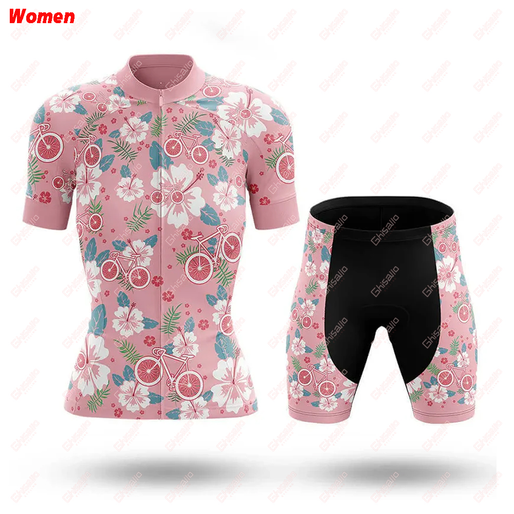 Floral Cycling Bicycle Clothin - Cycling Gear Girls ulasan dan harga