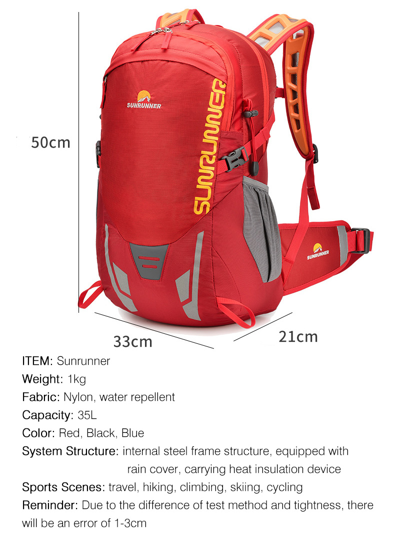 35L Hiking Backpack Bag Large  - Cycling Gear Bag ulasan dan harga