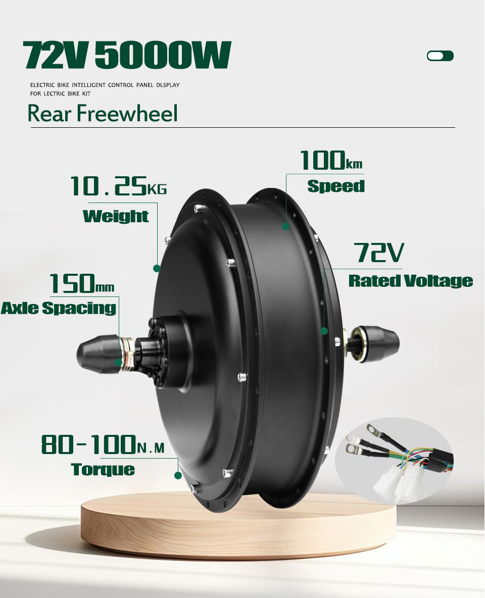 72V 5000W MTX39 EBike Motor Wh - Cycling Gear Hub ulasan dan harga
