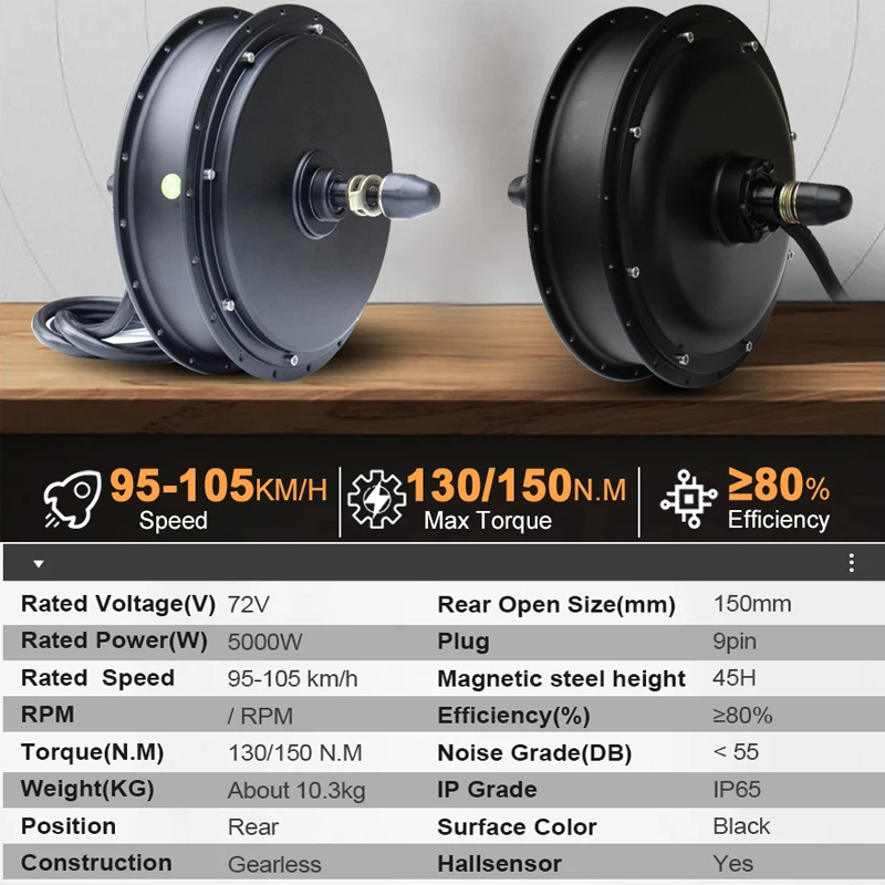72V 5000W MTX39 EBike Motor Wh - Cycling Gear Hub ulasan dan harga