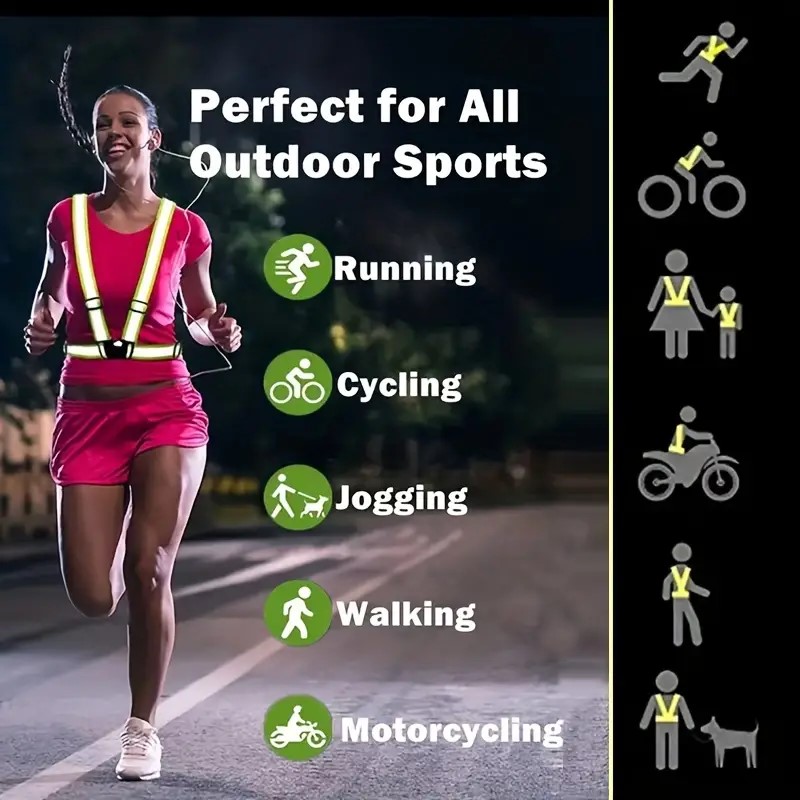 Reflective Vest Running Gear,  - Cycling Visibility Gear ulasan dan harga