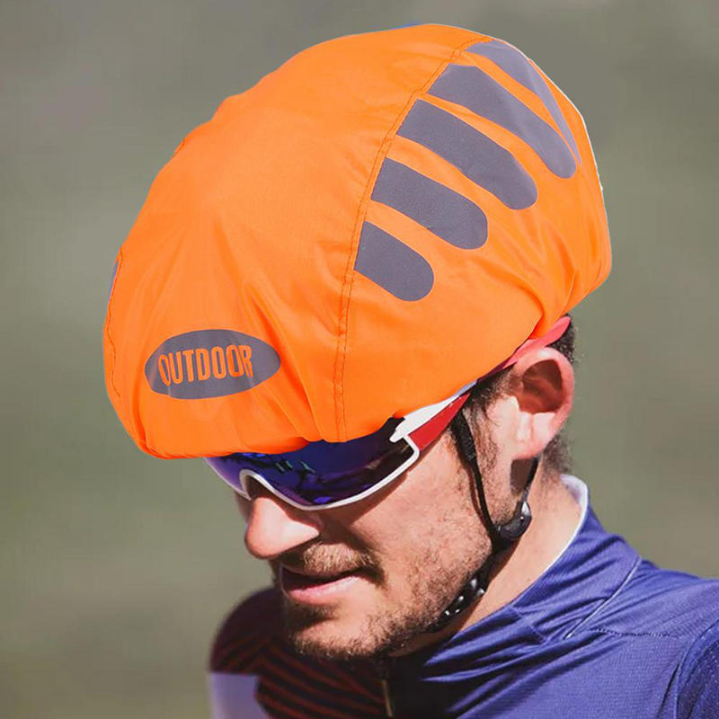 1 Pcs Bike Helmet Rain Cover W - Cycling Visibility Gear ulasan dan harga
