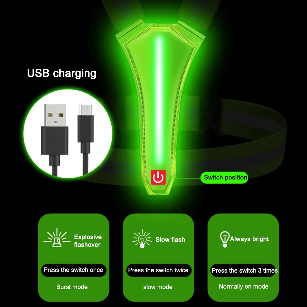 LED Running Vest USB Rechargea - Cycling Visibility Gear ulasan dan harga