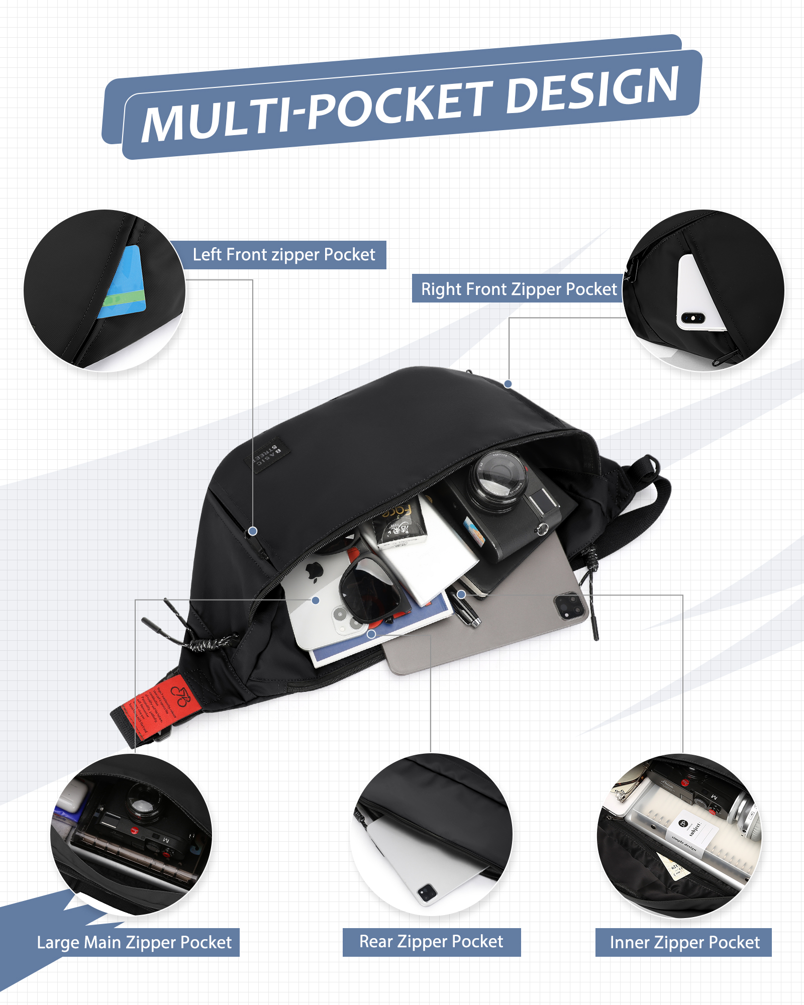 Crossbody Bags for Men,Anti Th - Cycling Gear Bag ulasan dan harga