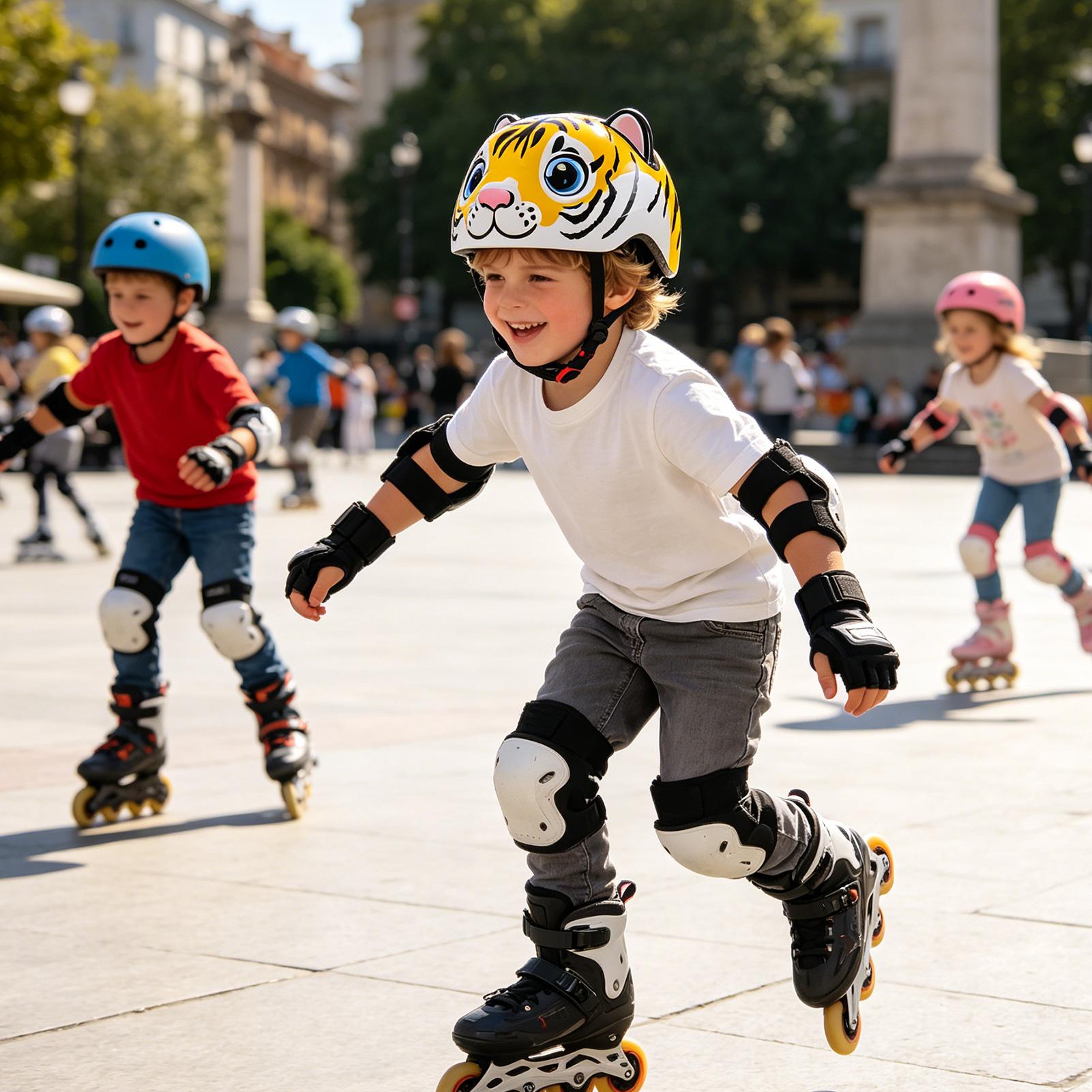 Child Bike Helmet Tiger Patter - Cycling Gear For Commuting ulasan dan harga