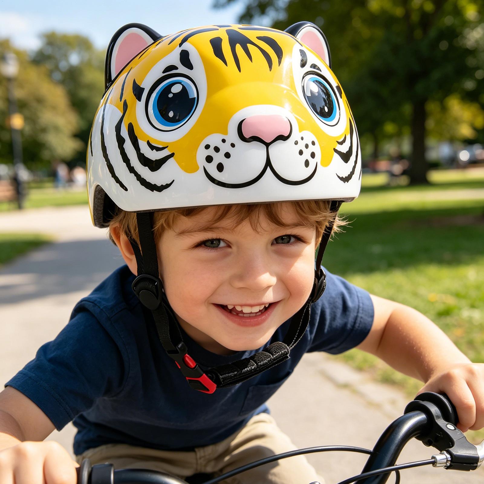 Child Bike Helmet Tiger Patter - Cycling Gear For Commuting ulasan dan harga