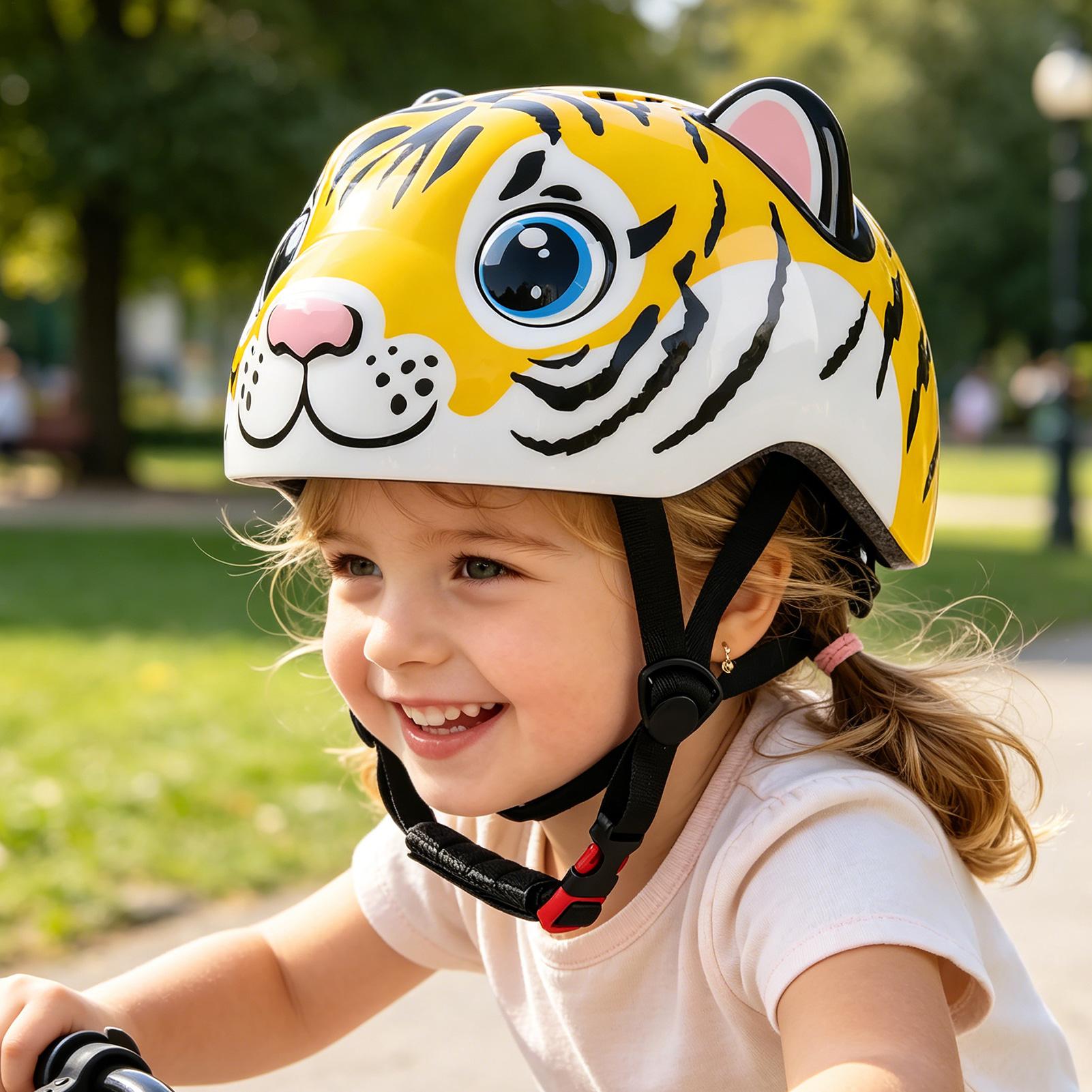 Child Bike Helmet Tiger Patter - Cycling Gear For Commuting ulasan dan harga