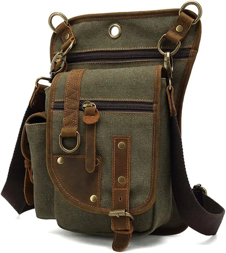 Canvas Drop Leg Bag sport Thig - Cycling Gear Bag ulasan dan harga