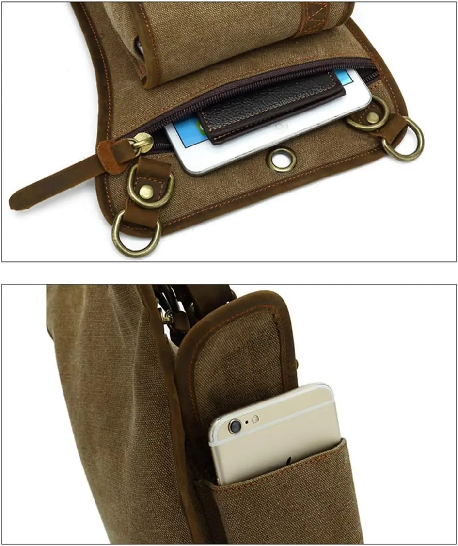 Canvas Drop Leg Bag sport Thig - Cycling Gear Bag ulasan dan harga