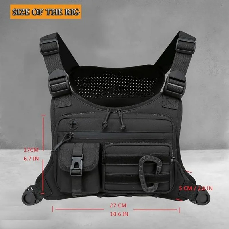 Men's Tactical Chest Vest Bag  - Cycling Gear Bag ulasan dan harga