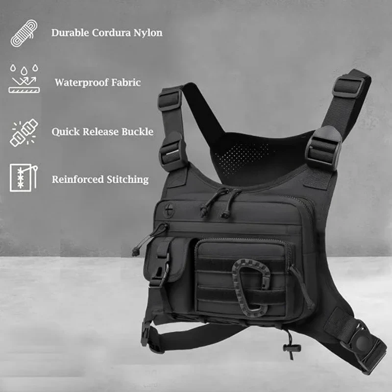 Men's Tactical Chest Vest Bag  - Cycling Gear Bag ulasan dan harga