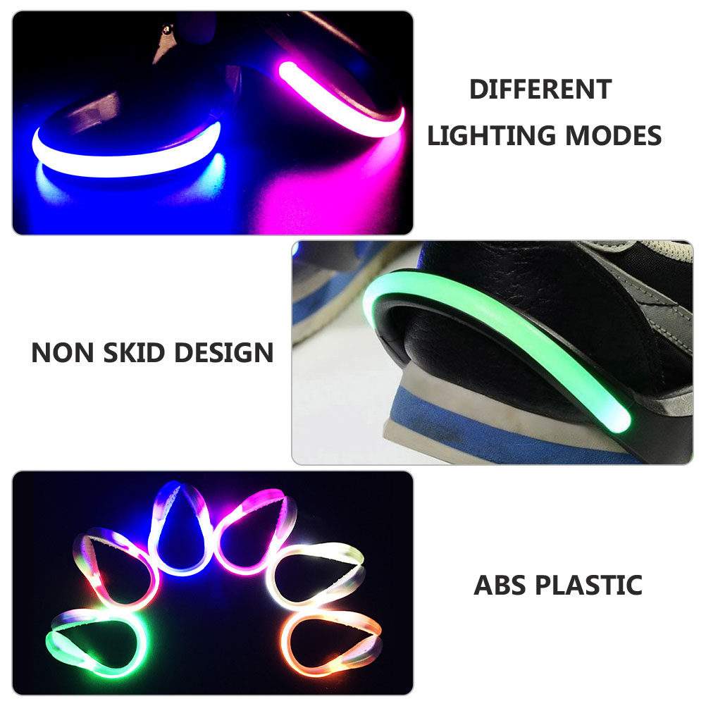 6Pcs LED Shoe Clip Lights Gear - Cycling Visibility Gear ulasan dan harga