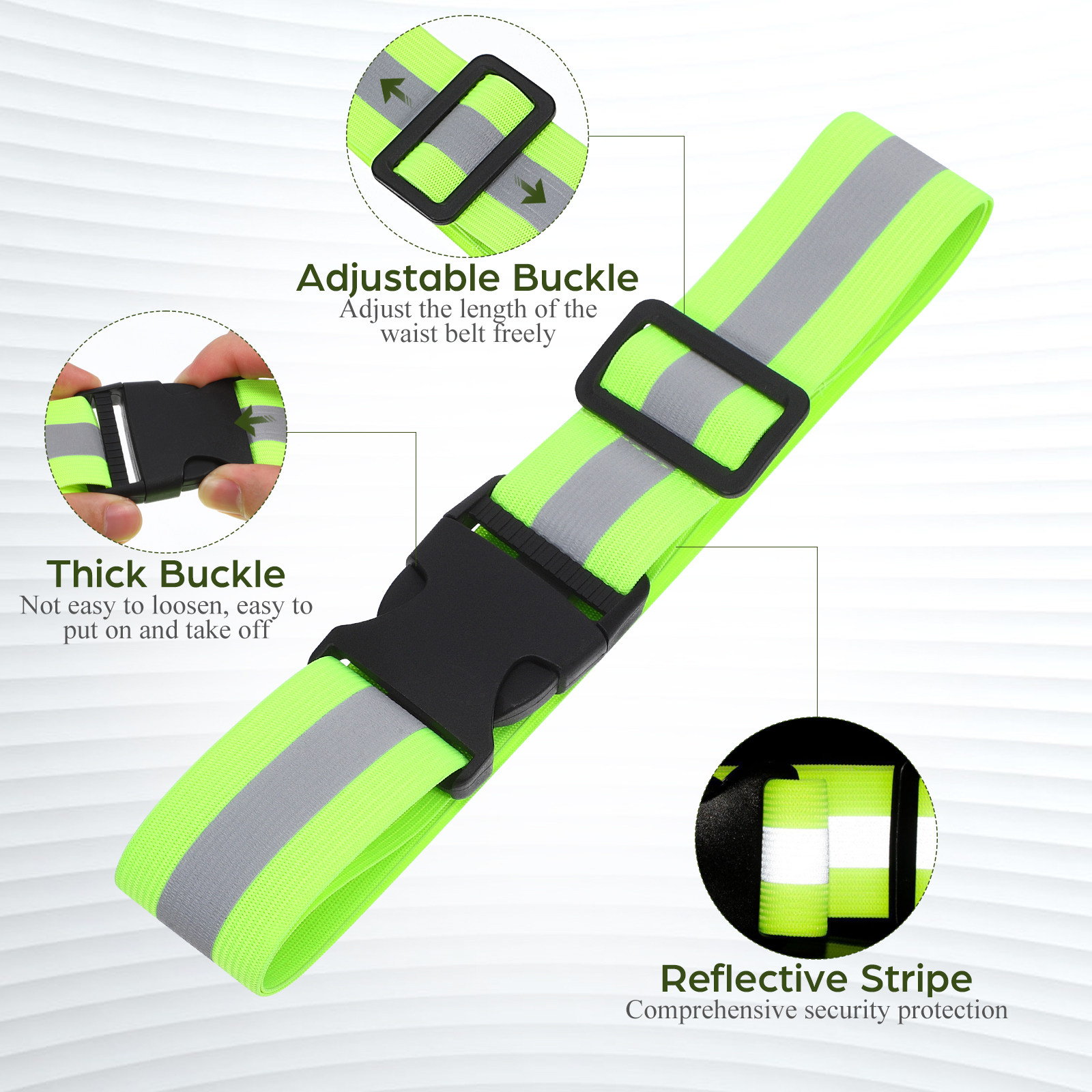 Fluorescent Green Reflective B - Cycling Visibility Gear ulasan dan harga