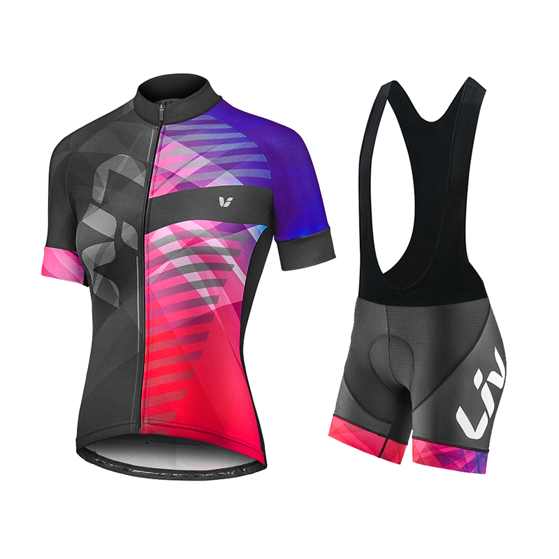 LIV Summer Cycling Jersey Bib  - Cycling Gear Girls ulasan dan harga